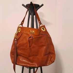 Coach brown leather bag